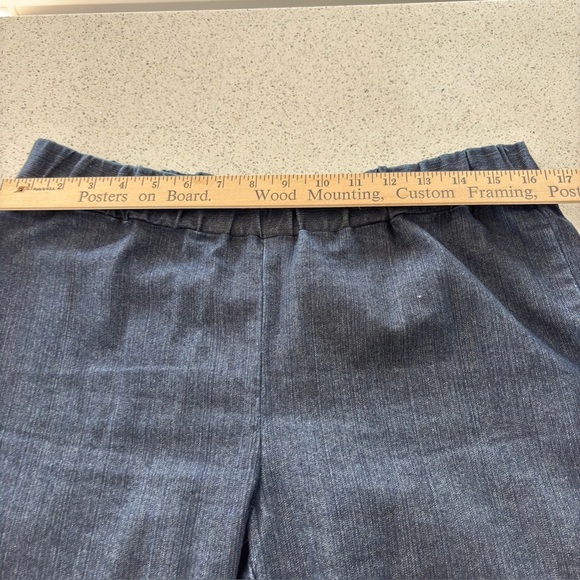 Soft Surroundings Jeans Large Ultimate Pull-On Elastic Waist Denim Dark Wash - Picture 6 of 14